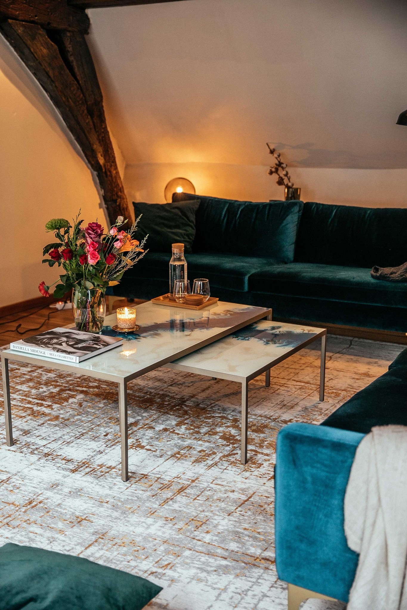Tapete Columbus Dourado 8419 | Tamanho: 80 × 150 cm