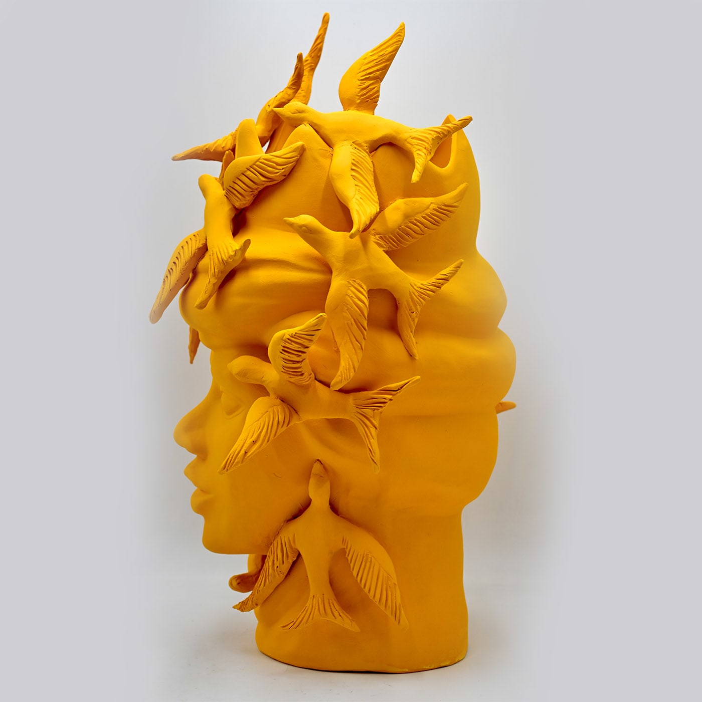 Escultura Moor's Head laranja