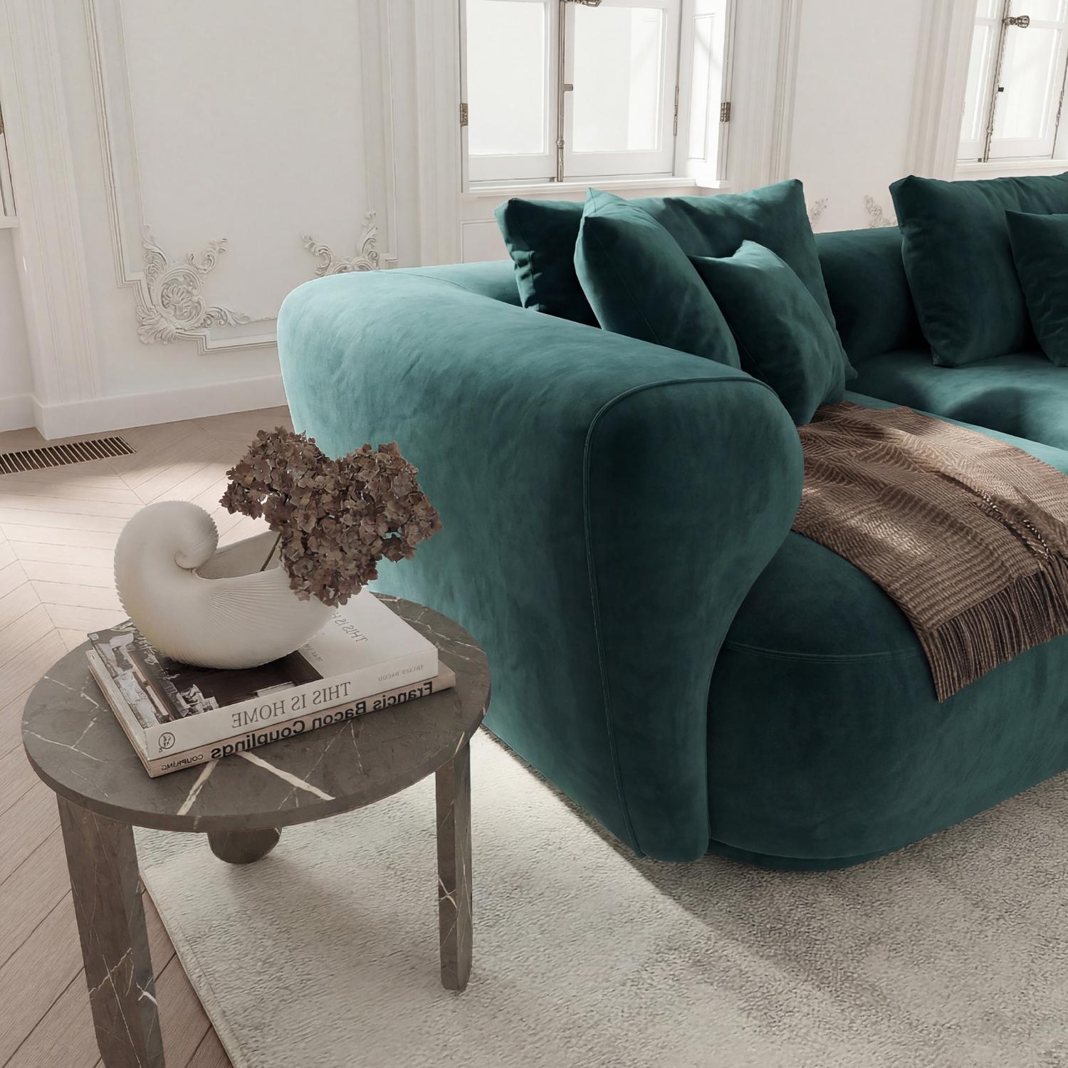 Sofá Stone Verde-Petróleo