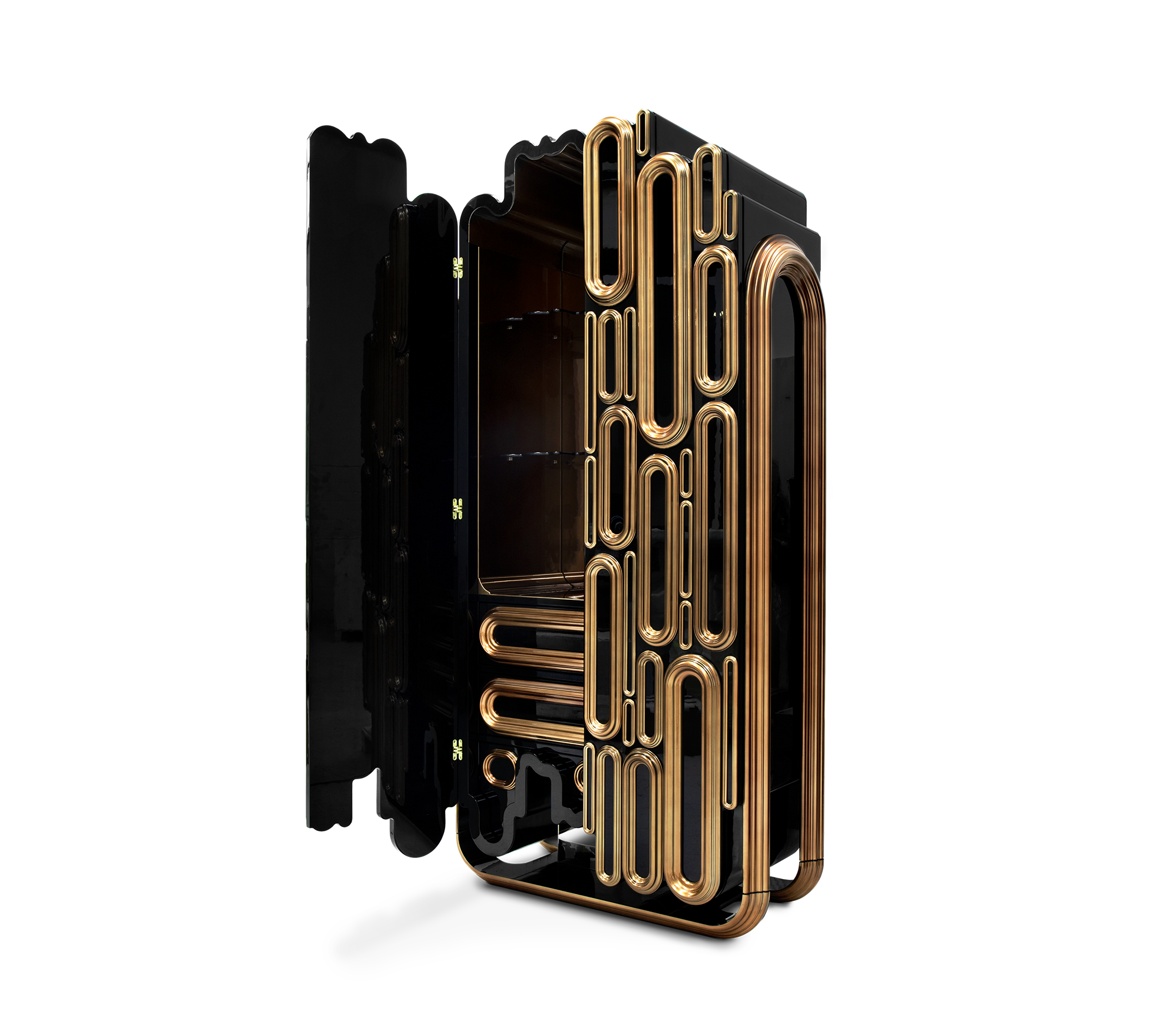 Armário Ellipse dourado