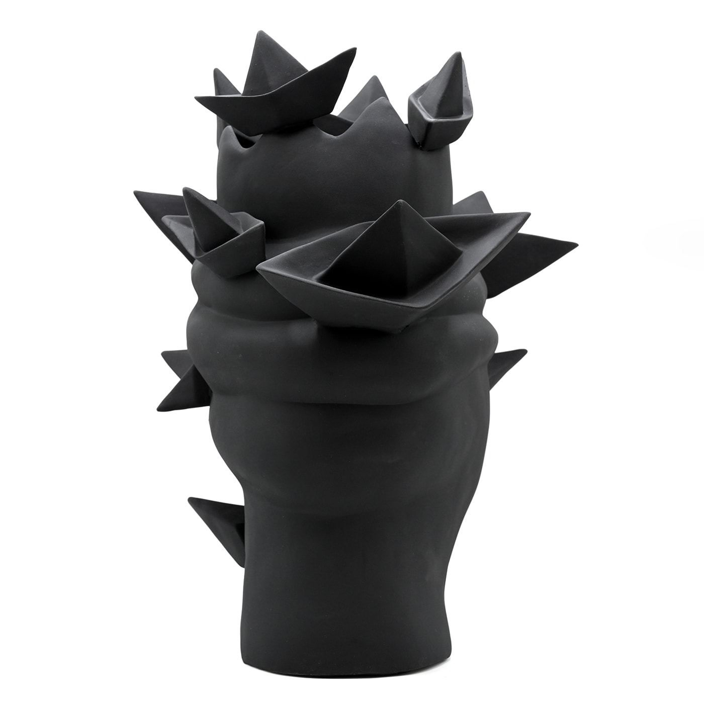 Escultura Moor's Head cinzenta-escura