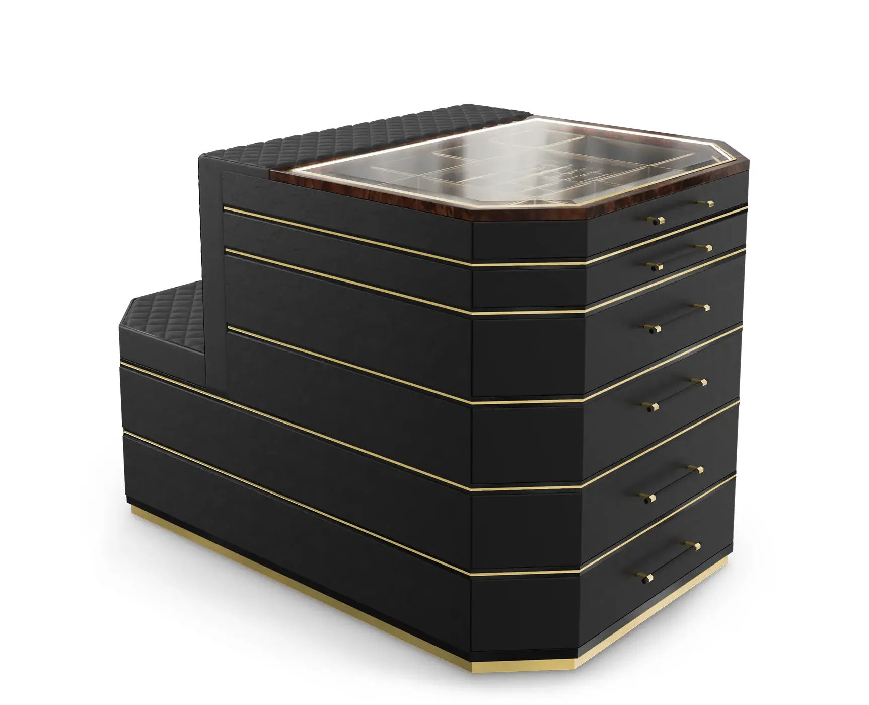 Ilha closet Cadence preta