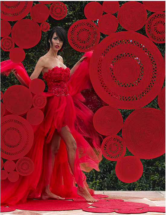 Tapete Braided Patchwork Red Beauty