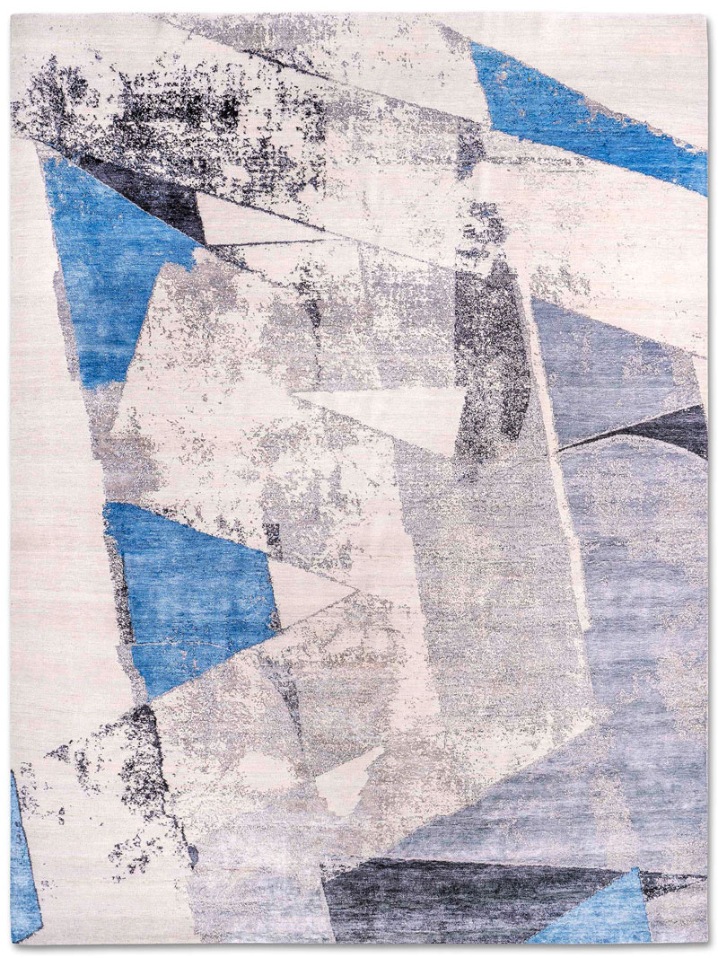 Tapete Original Cinzento Tecido à Mão