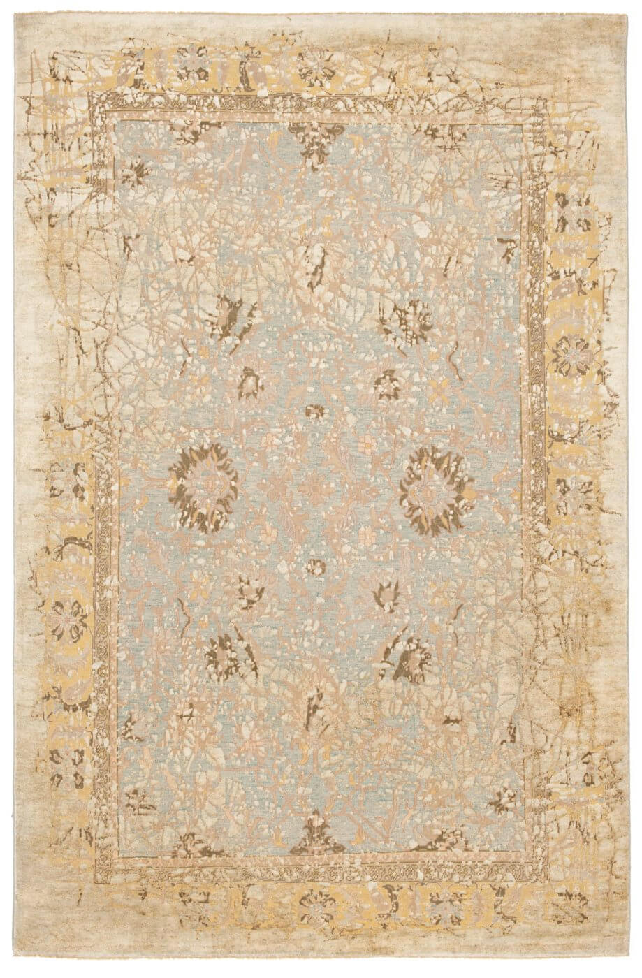 Tapete Ziegler Prince Pleasure Azul Cinzento Seda | Tamanho: 250 × 300 cm