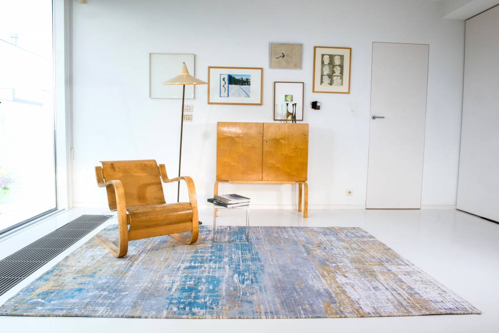 Tapete 8718 Long Island Azul | Tamanho: 170 × 240 cm