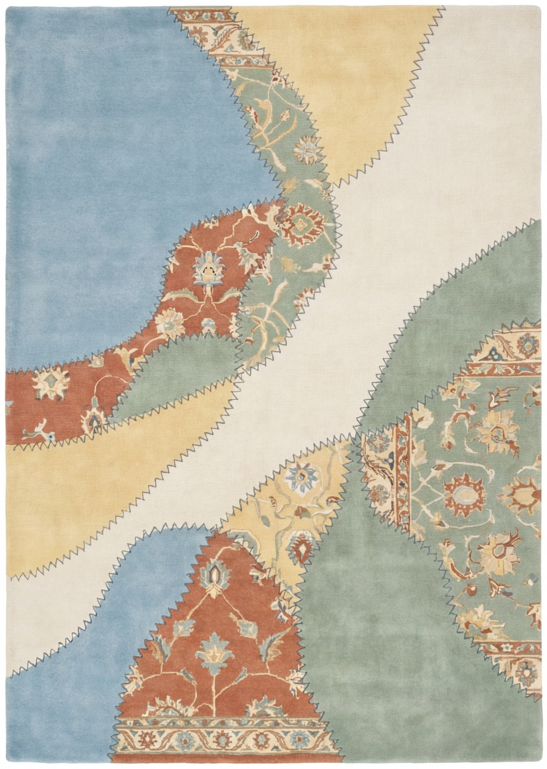 Tapete Pastel Collage Blue