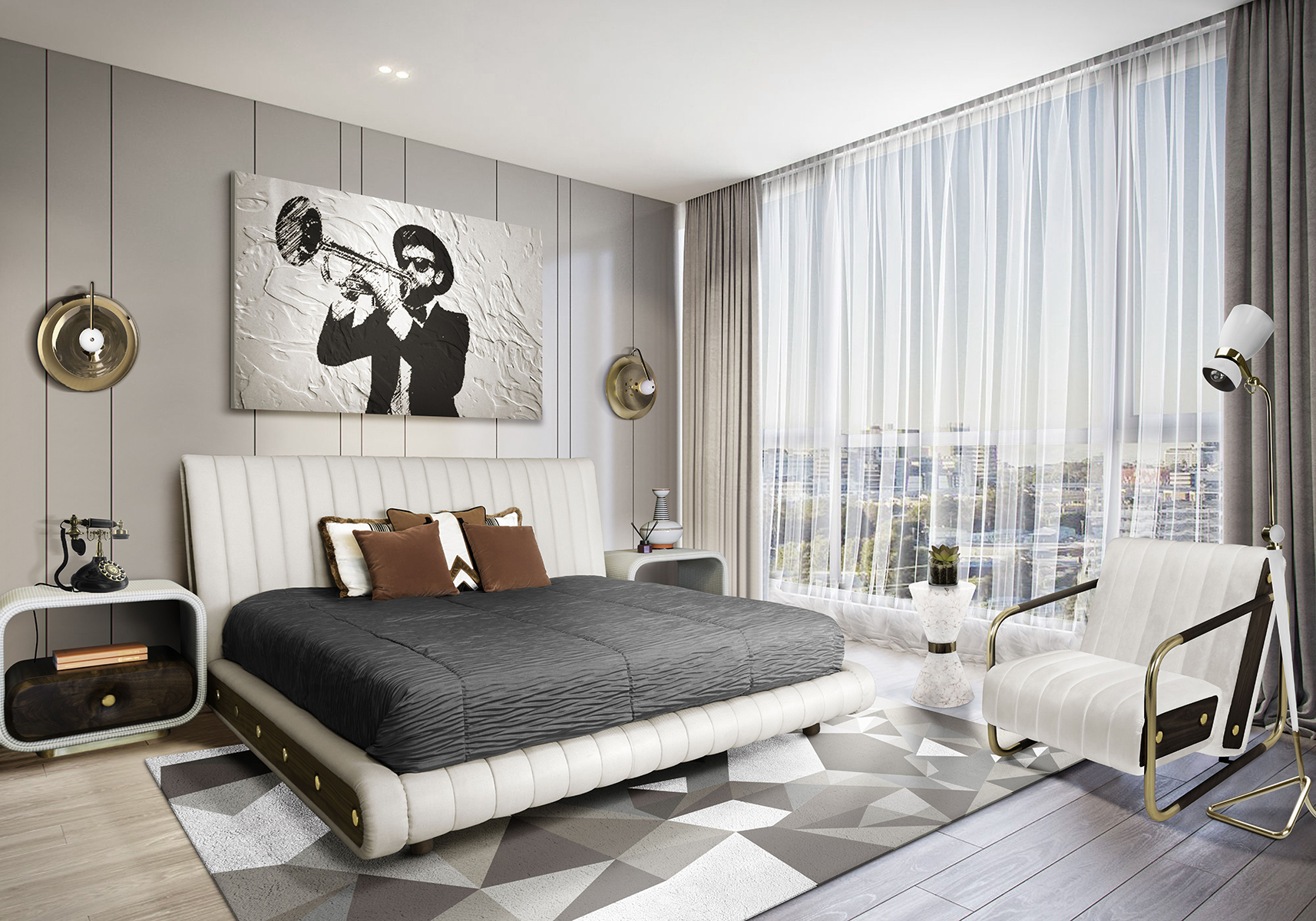 Candeeiro de parede Basie - 1