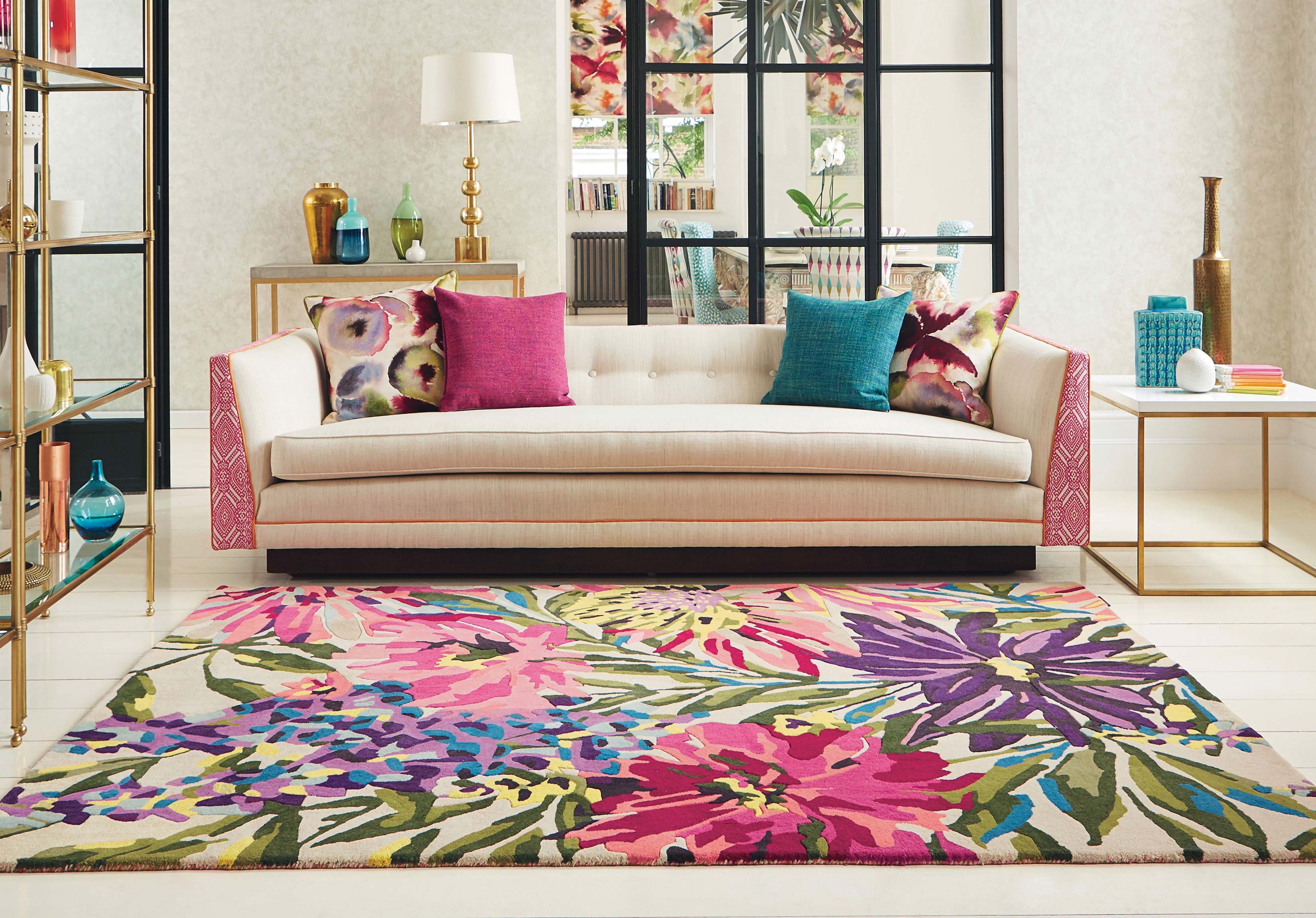 Tapete Floreale Fúcsia | Tamanho: 140 × 200 cm