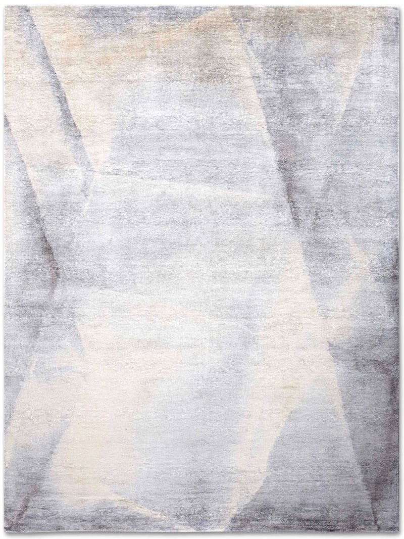 Tapete Prateado Feito à Mão