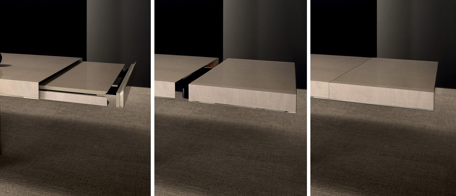 Mesa Extensível Pele e Madeira