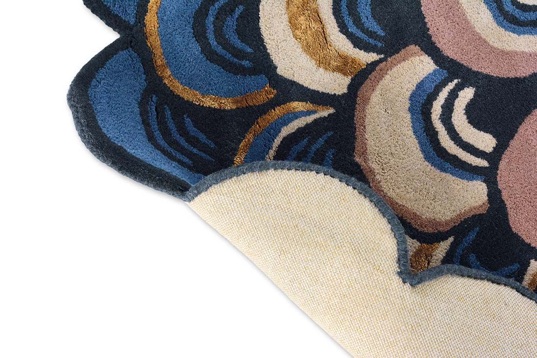 Tapete Círculo Masquerade Azul | Tamanho: Ø 200 cm