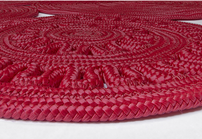 Tapete Braided Patchwork Red Beauty | Tamanho: 160 × 230 cm
