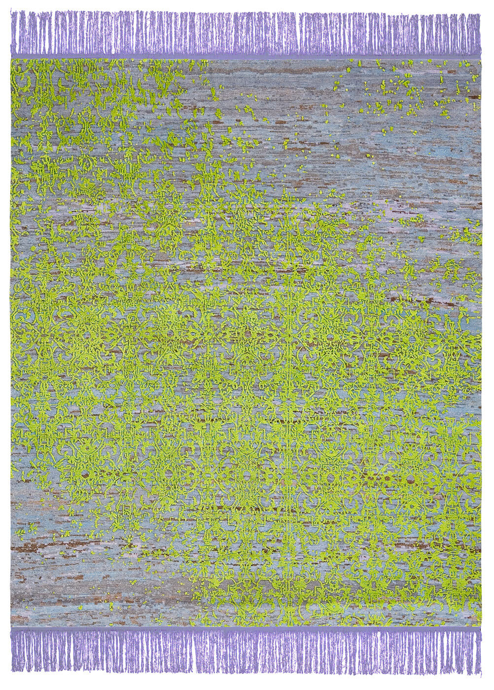 Tapete Milano Radi Raved Violeta Verde | Tamanho: 250 × 300 cm