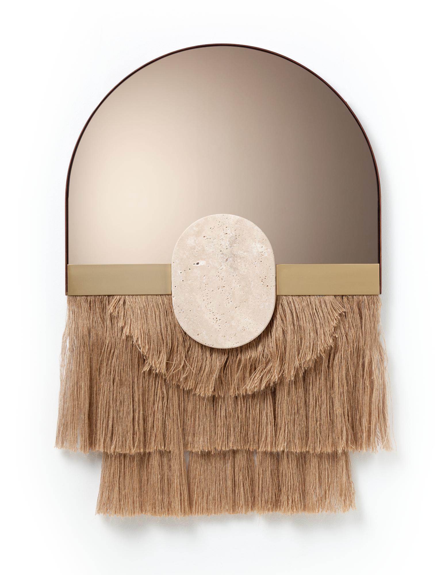 Espelho Decorativo de Parede Souk Ecru Linen