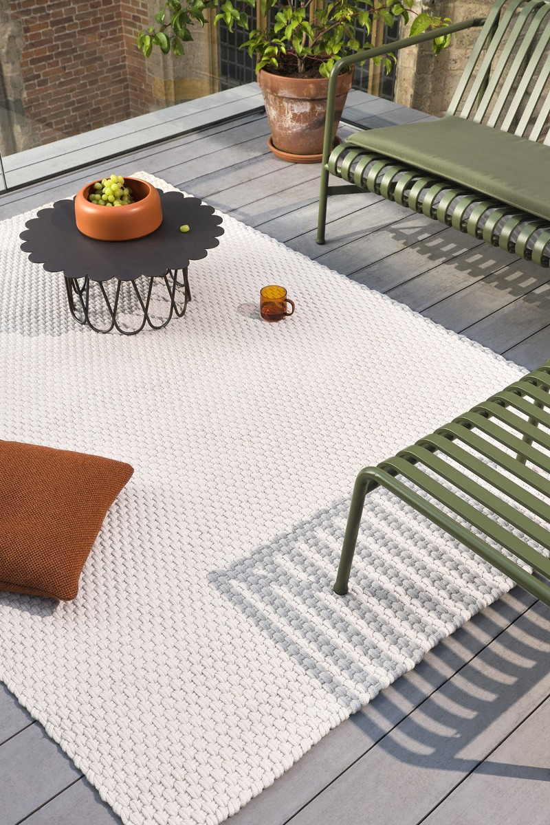Tapete Lace Areia Branca Exterior | Tamanho: 140 × 200 cm