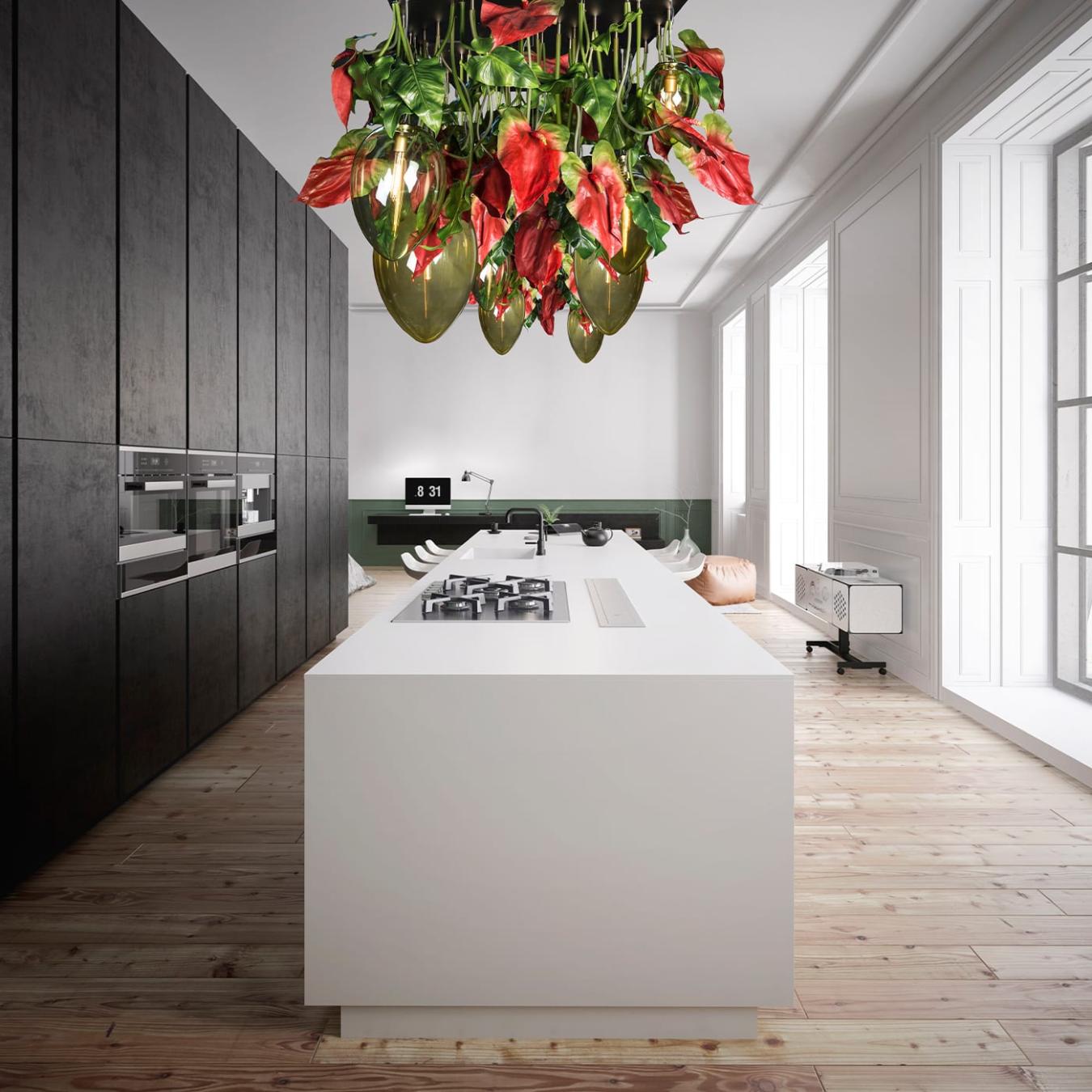 Lustre Anthurium Escuro