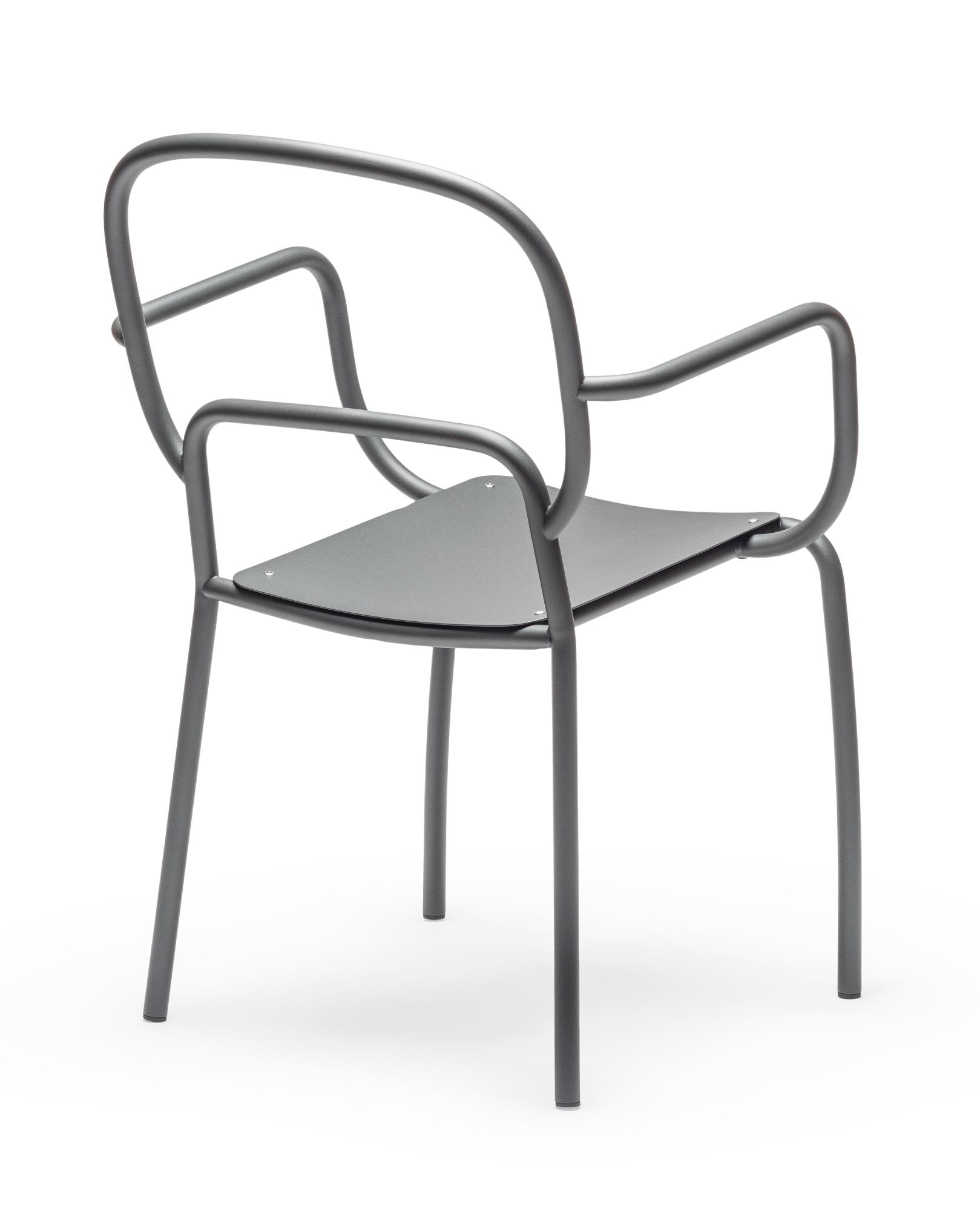 Cadeira de Jardim Moyo Cinzenta (Pack de 3)