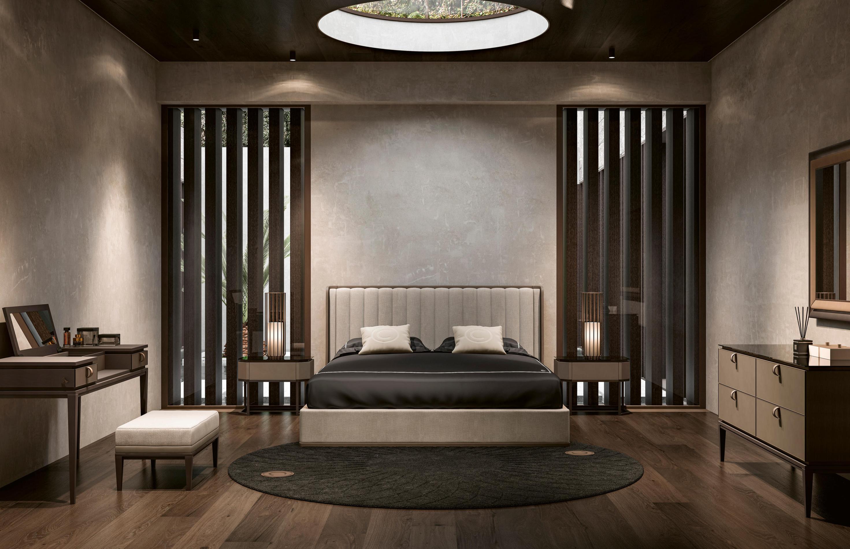 Cama com Cabeceira | Tamanho do colchão: 200 × 200 cm