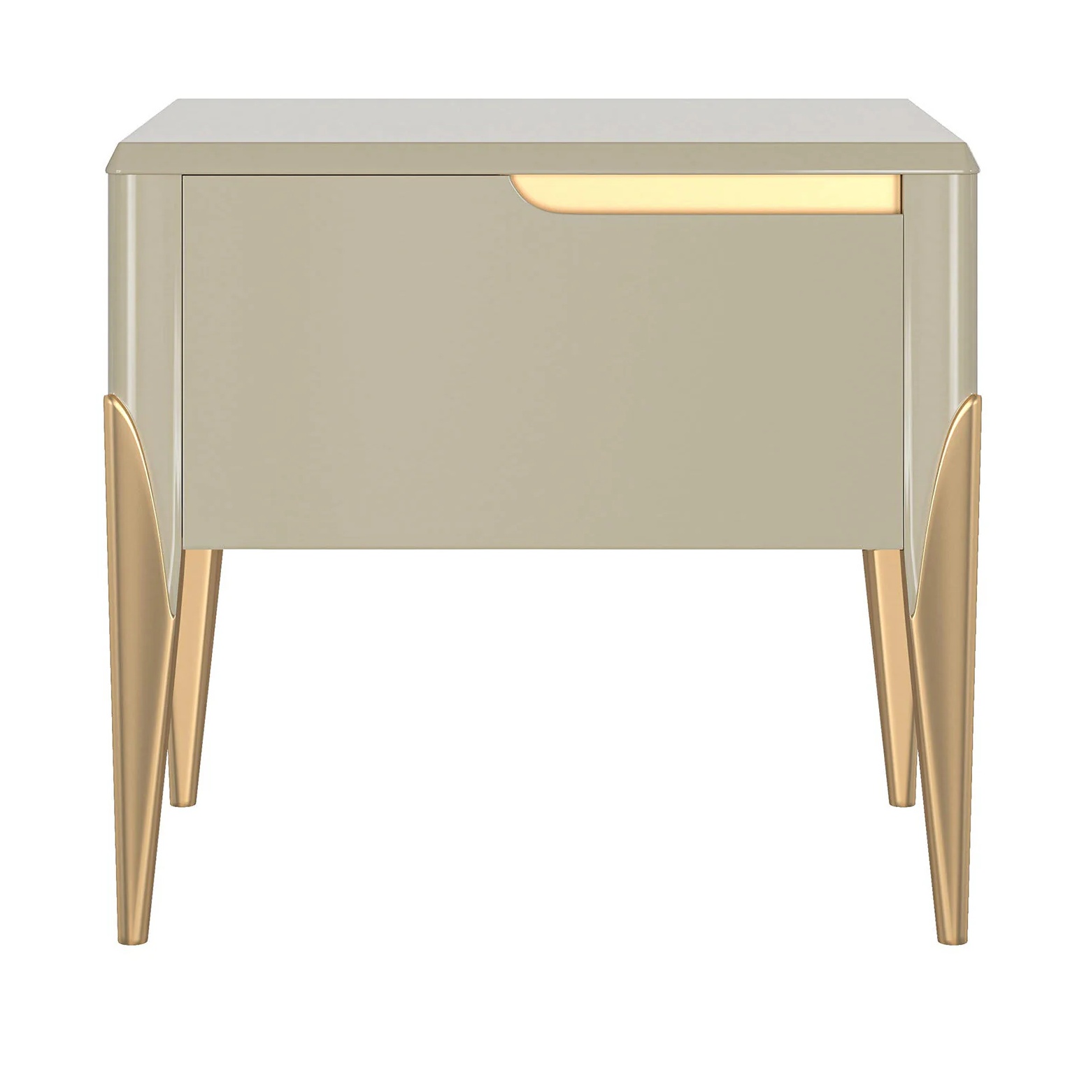 Mesa de Cabeceira Zefiro Dourada