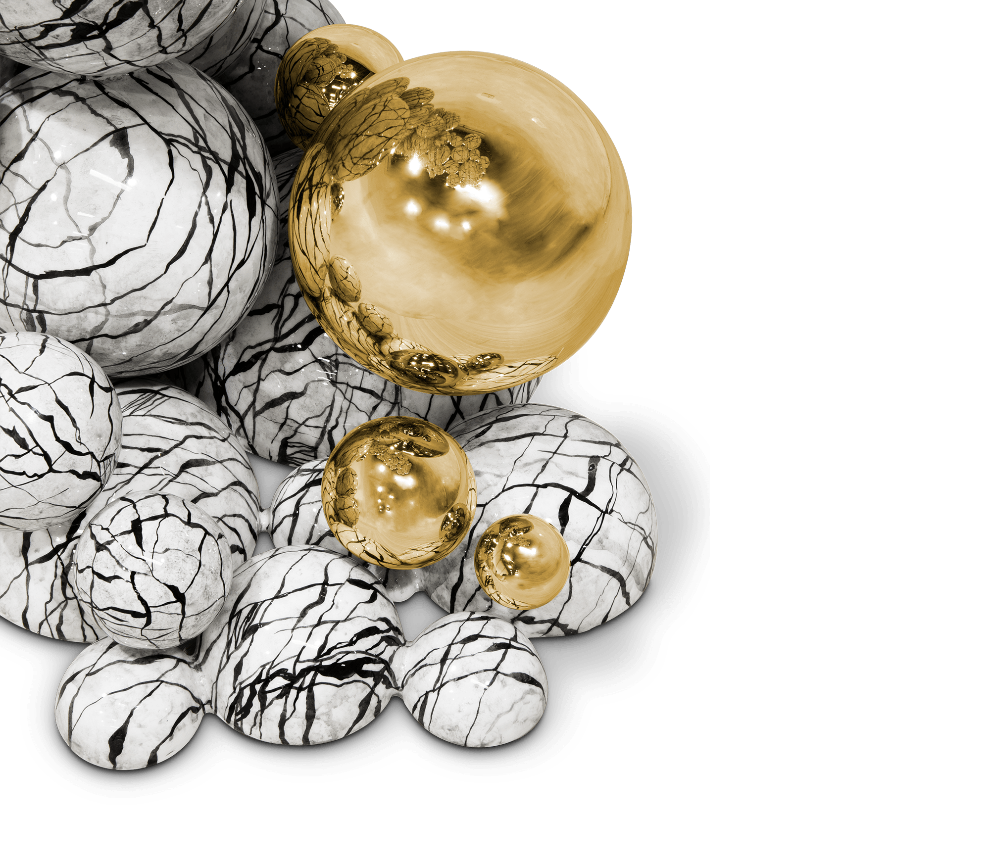 Consola Orbit Falso-mármore