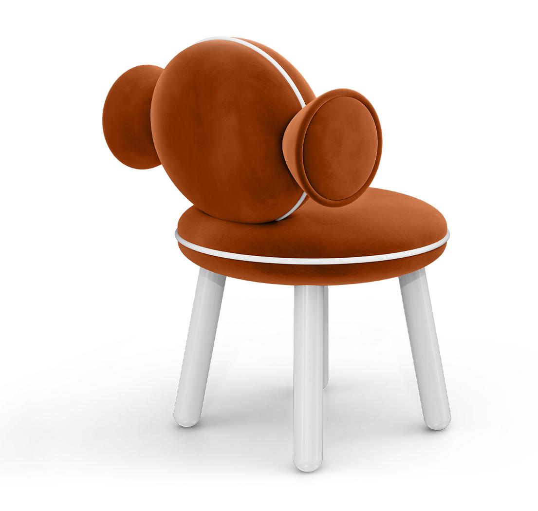 Cadeira puff Lollipop vermelha