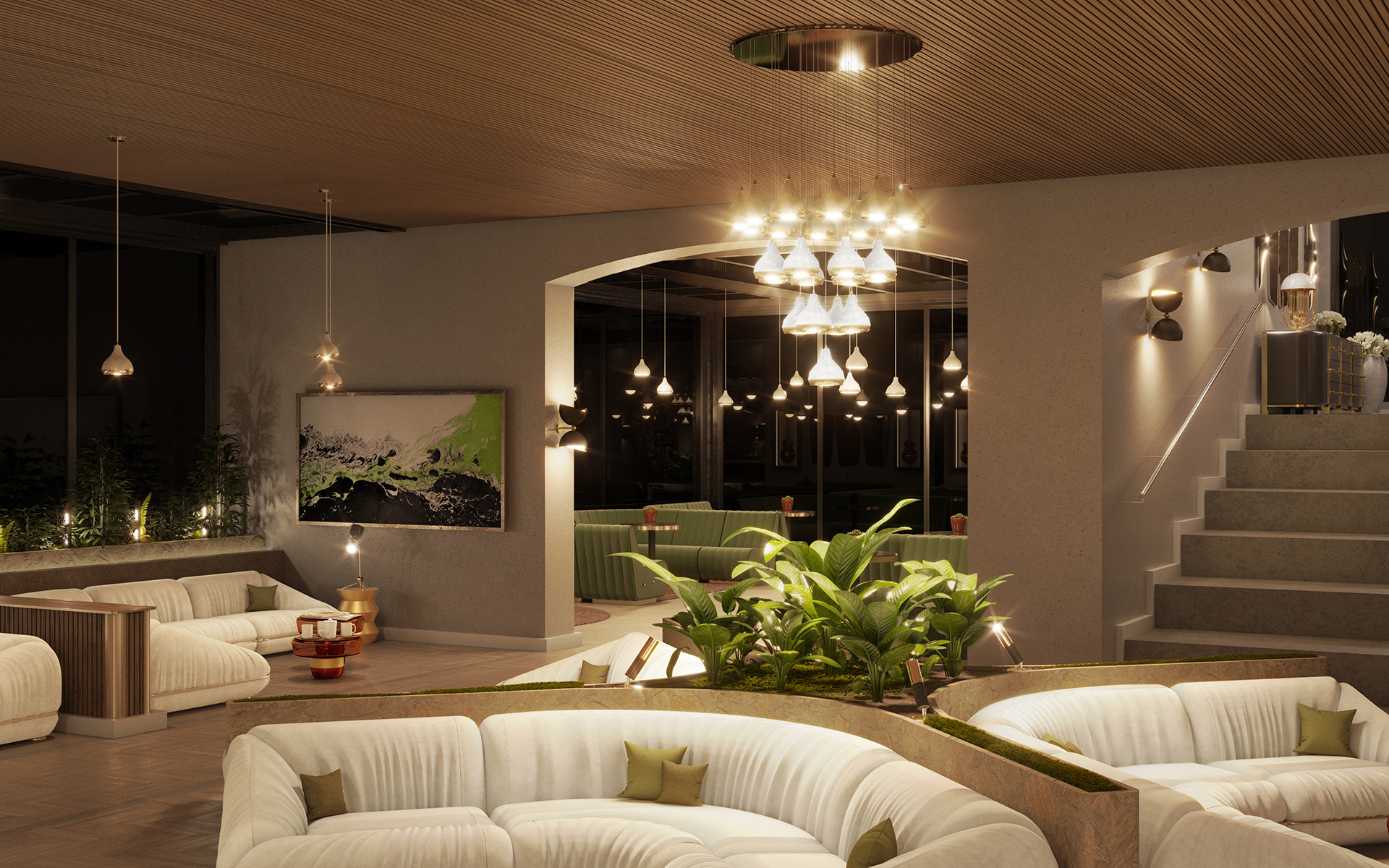 Candeeiro suspenso lustre Grace 41 - 5