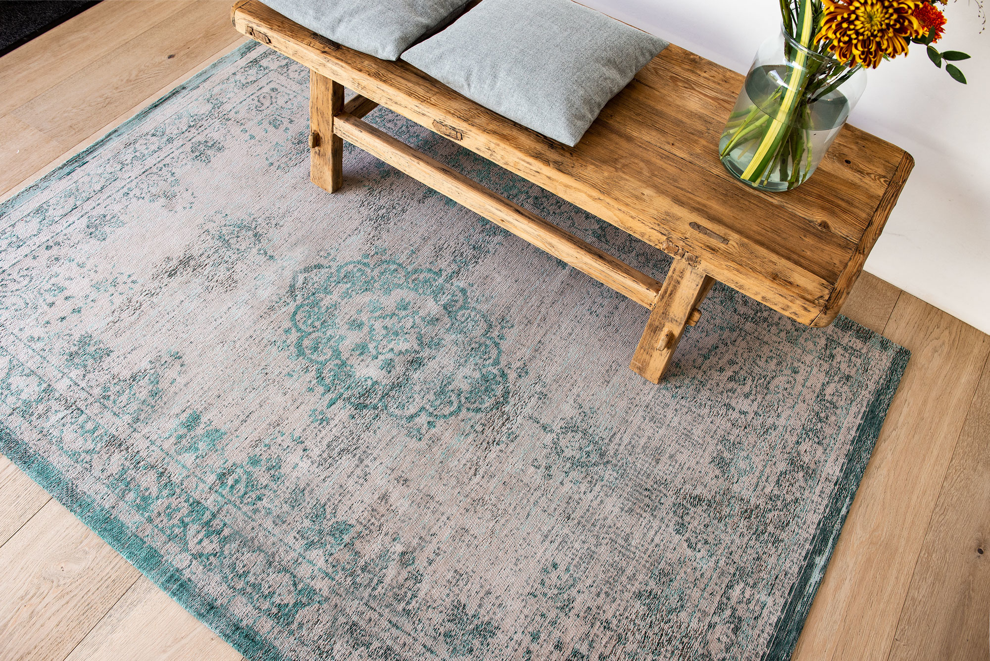 Tapete Vintage Style Jade Ostra 8259 | Tamanho: 170 × 240 cm