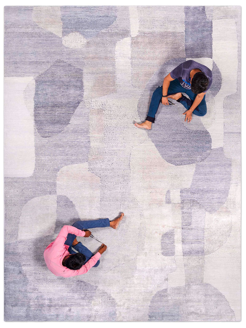 Tapete Silver Blue Luxury