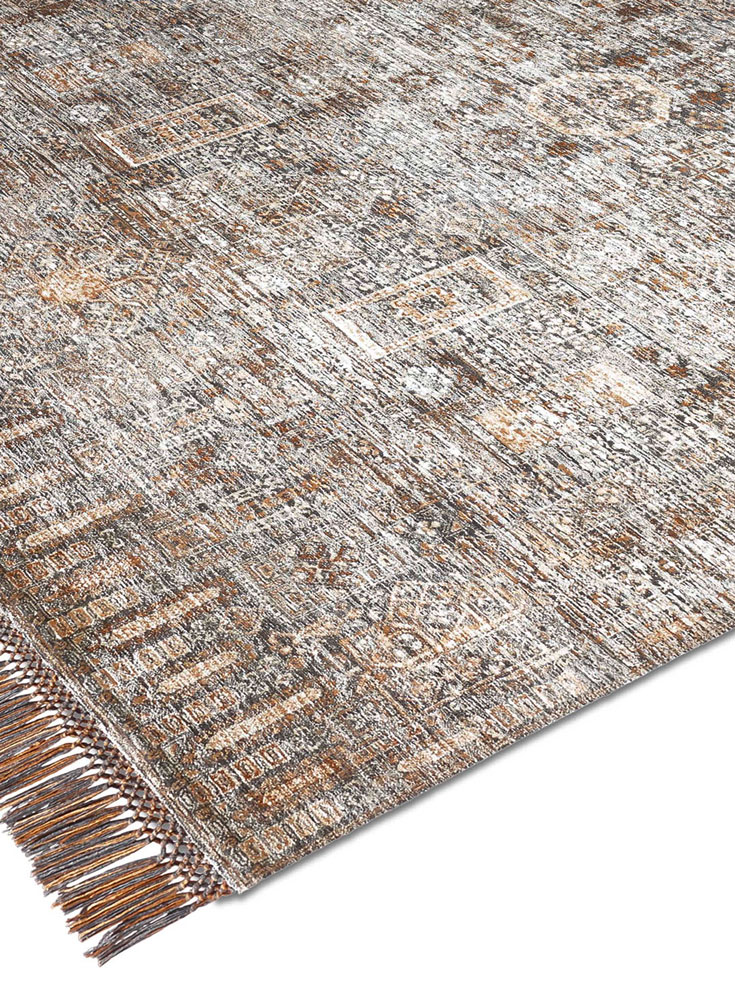 Tapete Agra Carvão Feito à Mão Luxury | Tamanho: 170 × 240 cm