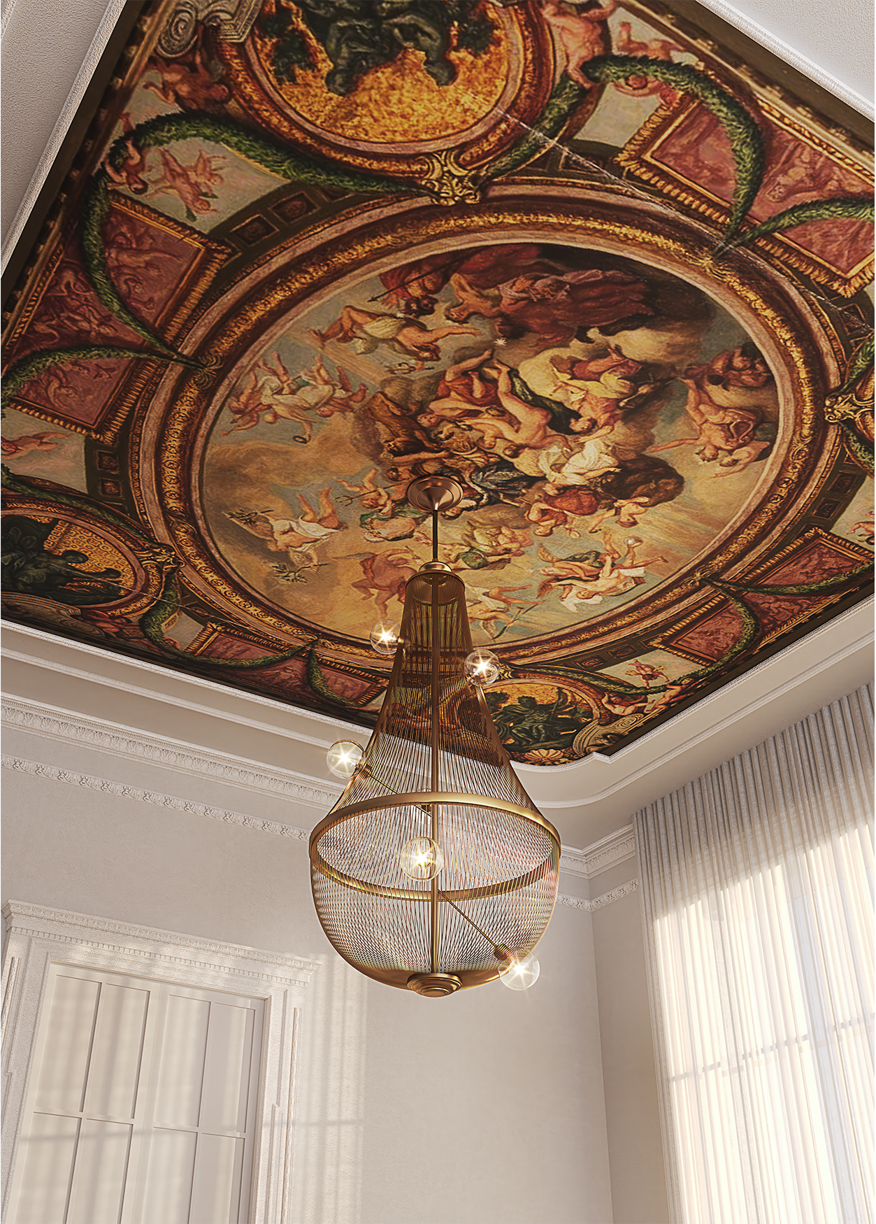 Candeeiro suspenso luxo