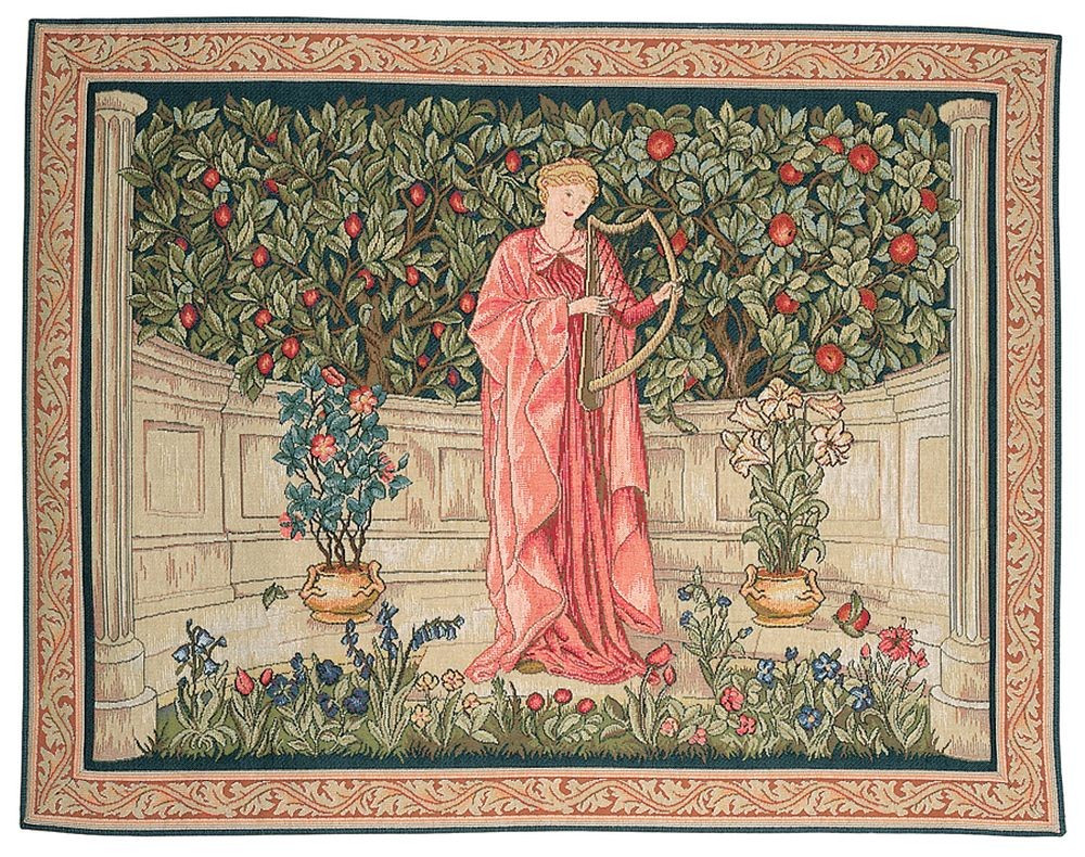Tapeçaria menestrel, William Morris | Tamanho: 50 × 67 cm