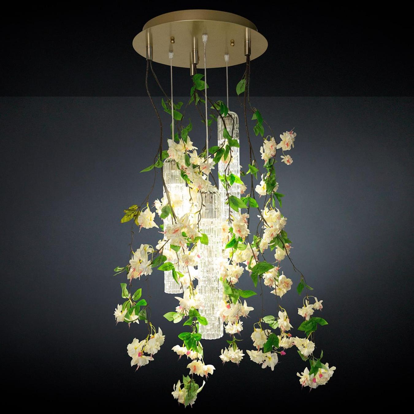 Lustre Pequeno White Cascade