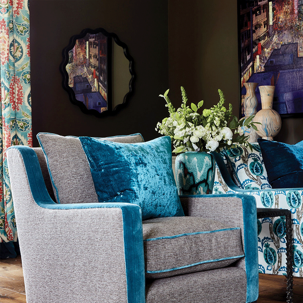 Almofada Paddy - Peacock 50 × 50