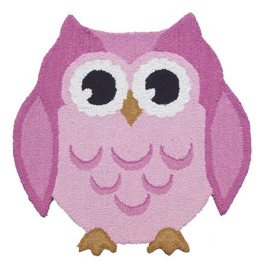 Tapete Animals Owl Rosa