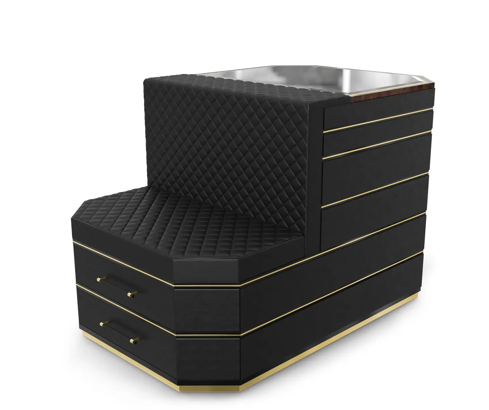 Ilha closet Cadence preta