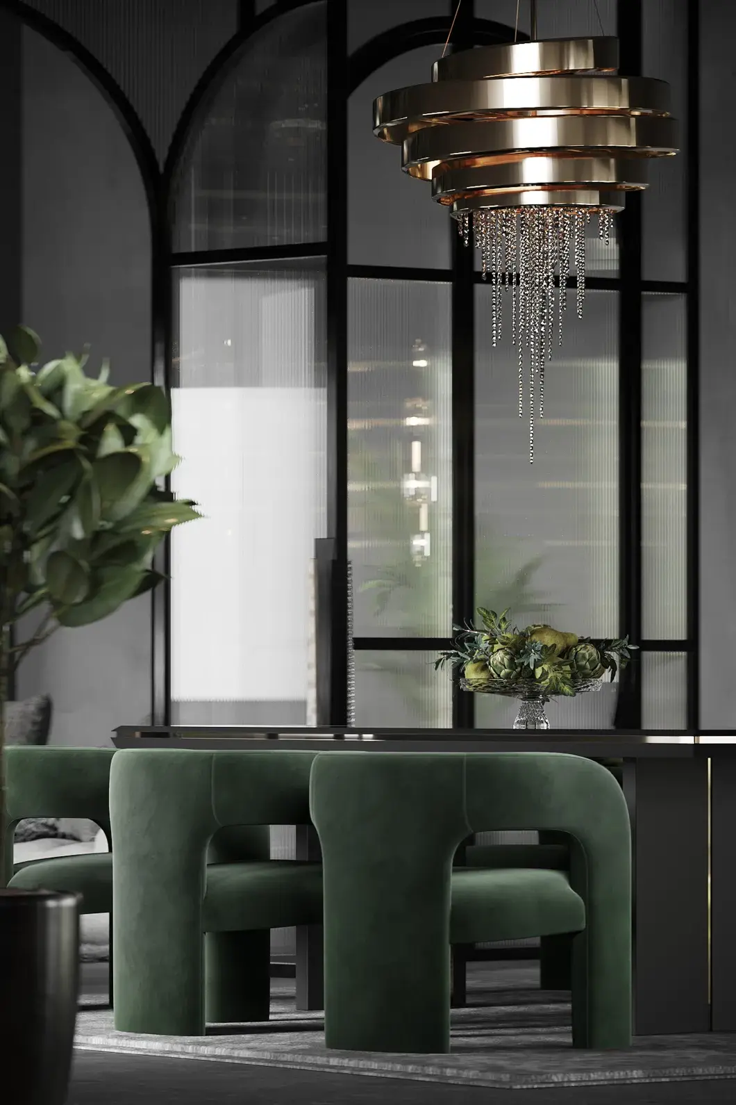 Lustre Art Deco - 3