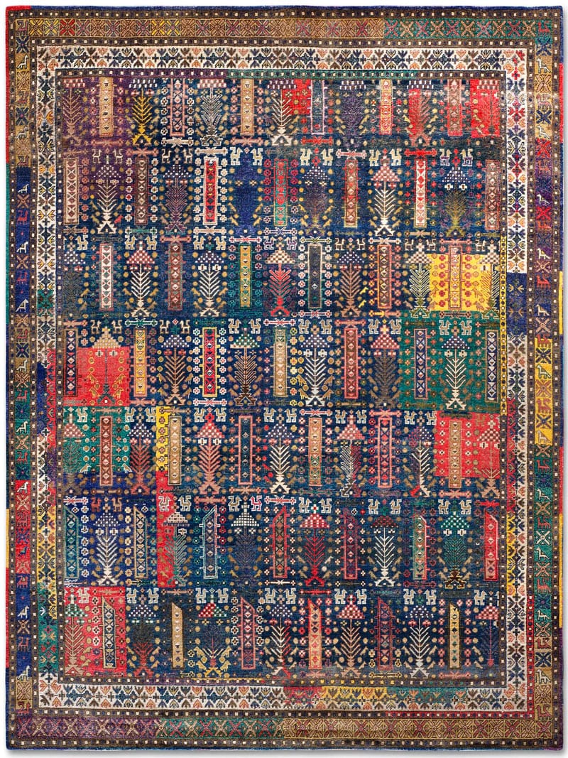 Tapete Original Natural Azul Luxury