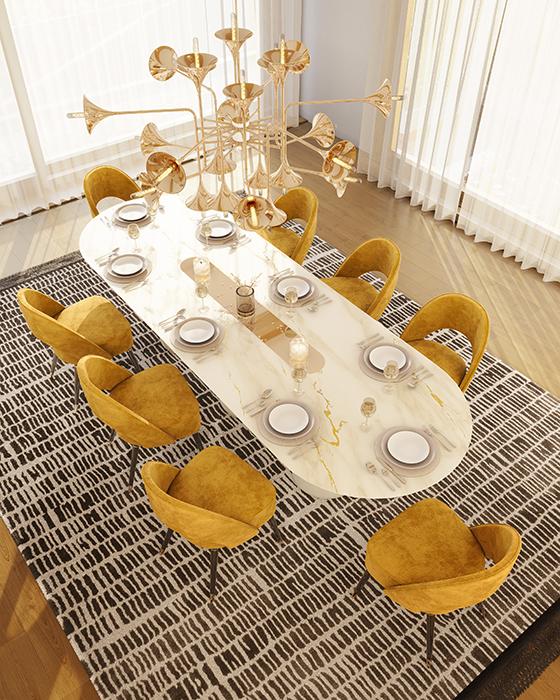 Mesa de Jantar Oval Forge - 6