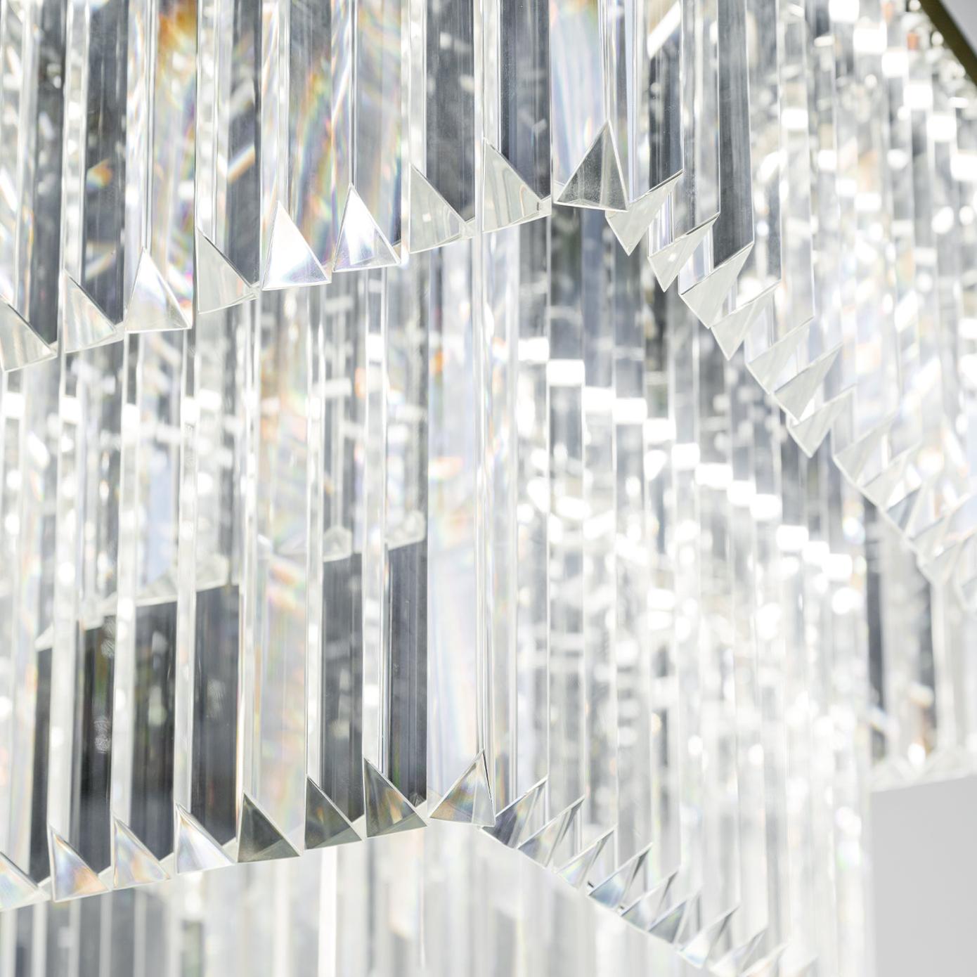 Lustre Quadrado de Cristal