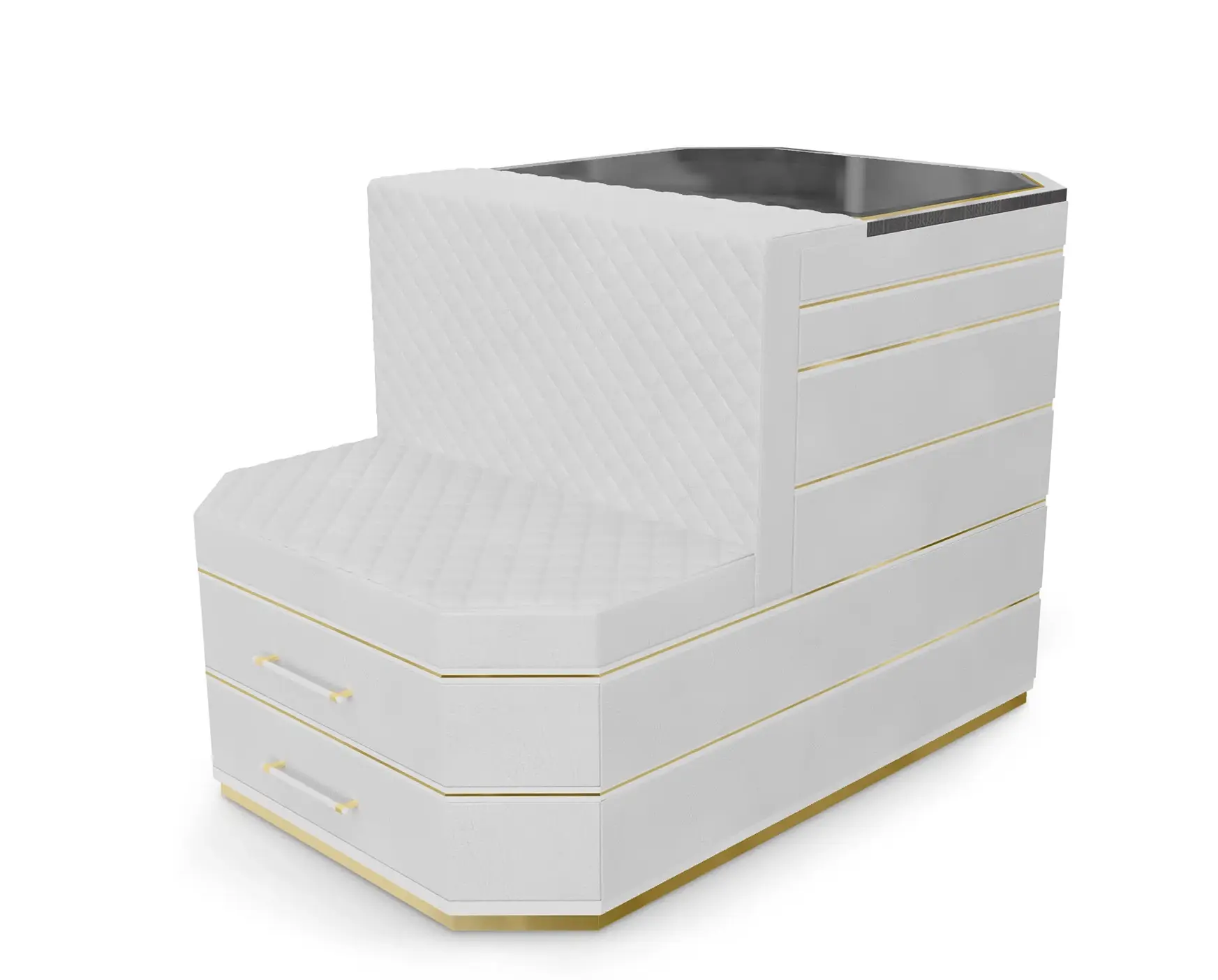 Ilha closet Cadence cinzenta