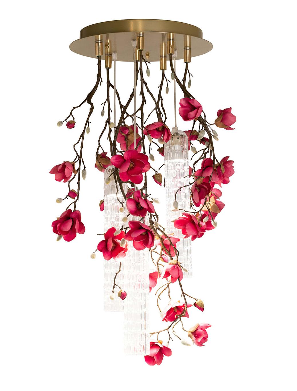 Lustre Redondo Pequeno Magnolia