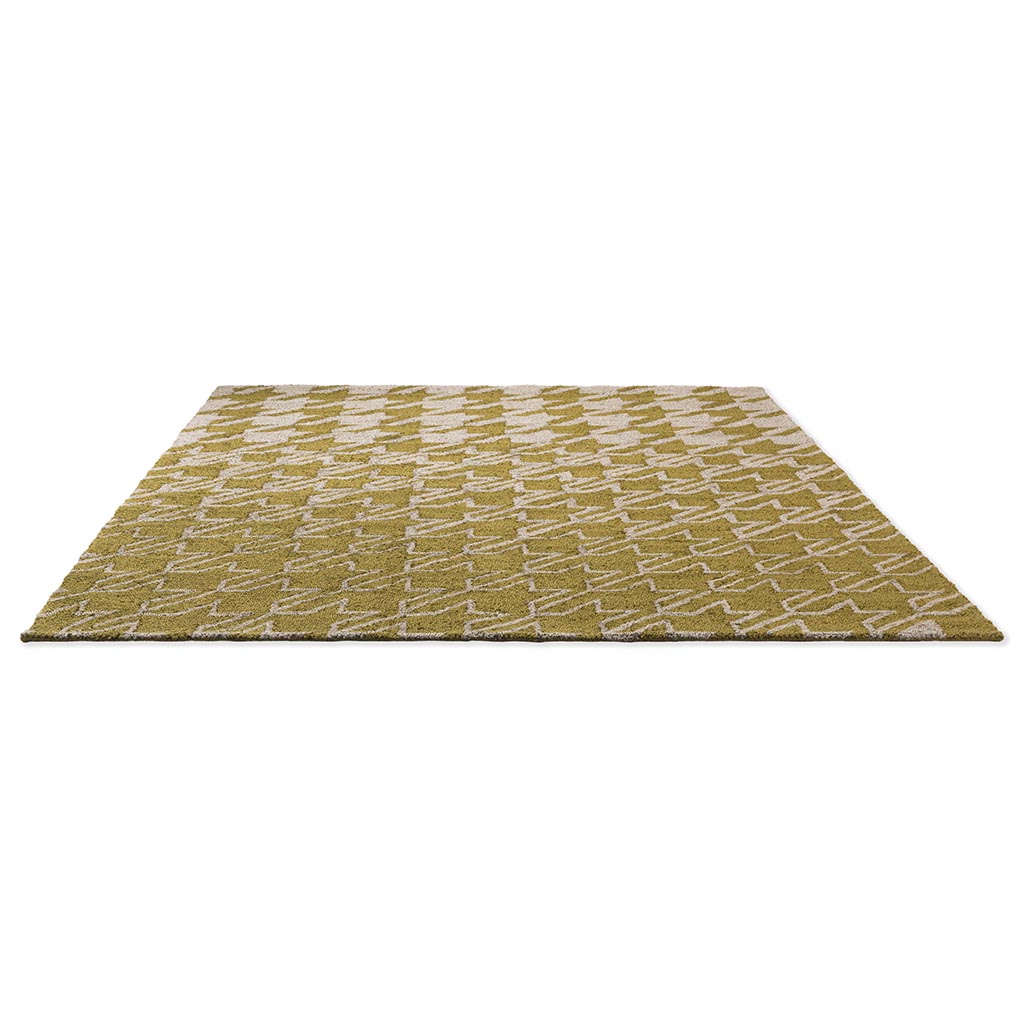 Tapete Exterior Houndstooth Mostarda | Tamanho: 200 × 280 cm