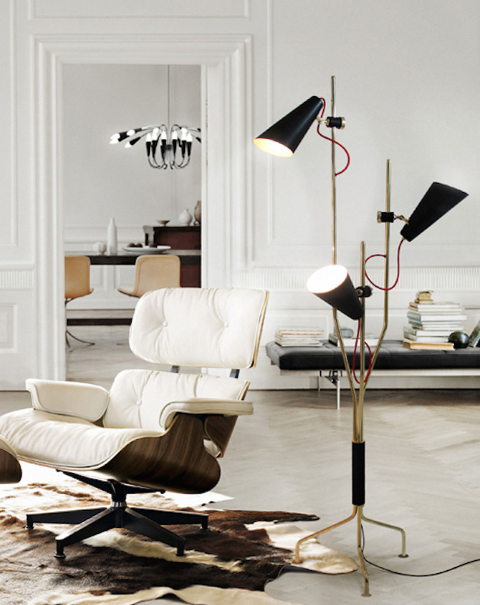 Candeeiro de pé radiante