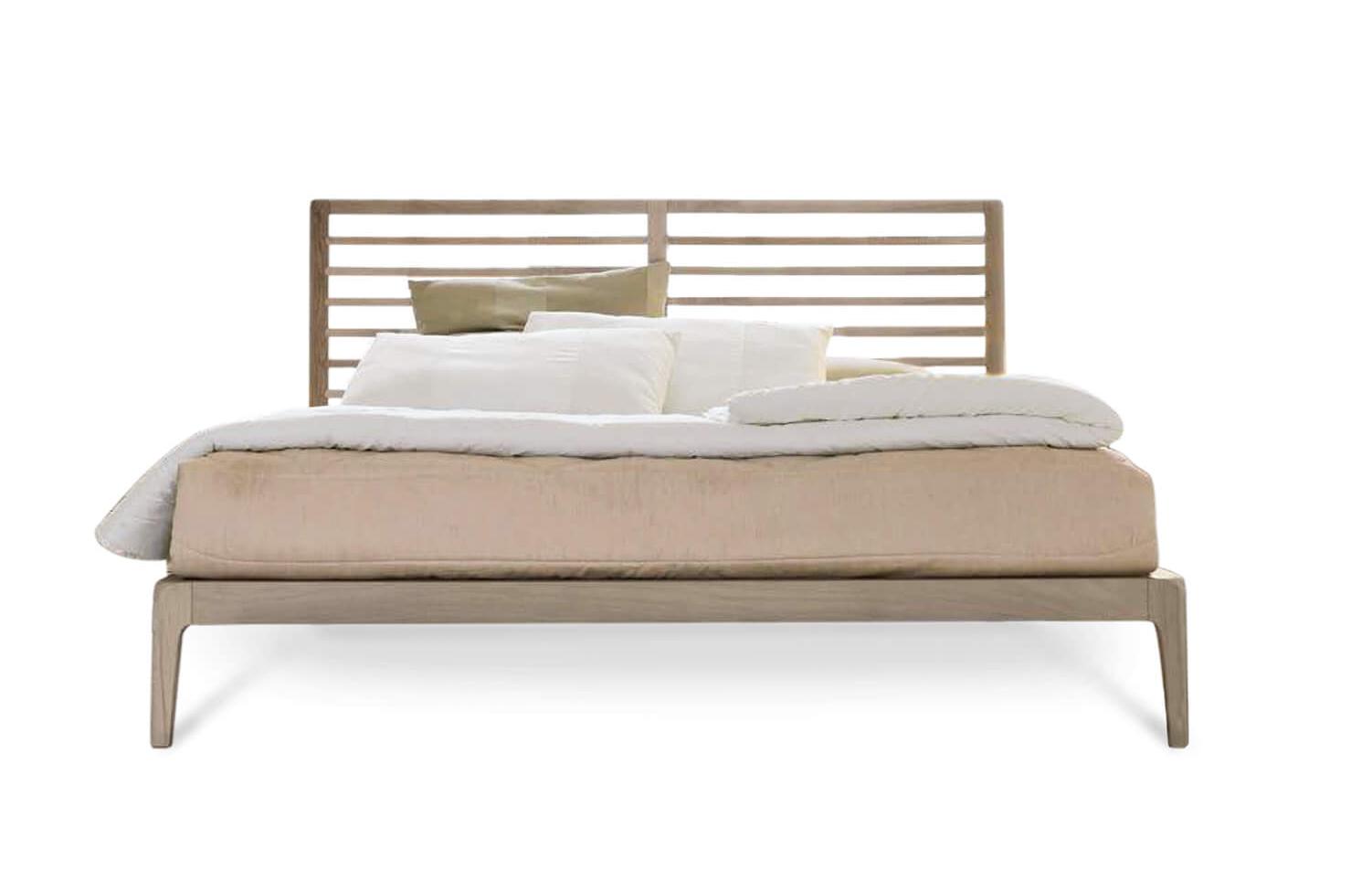 Cama Italiana Essentia | Acabamento: Grey solid walnut