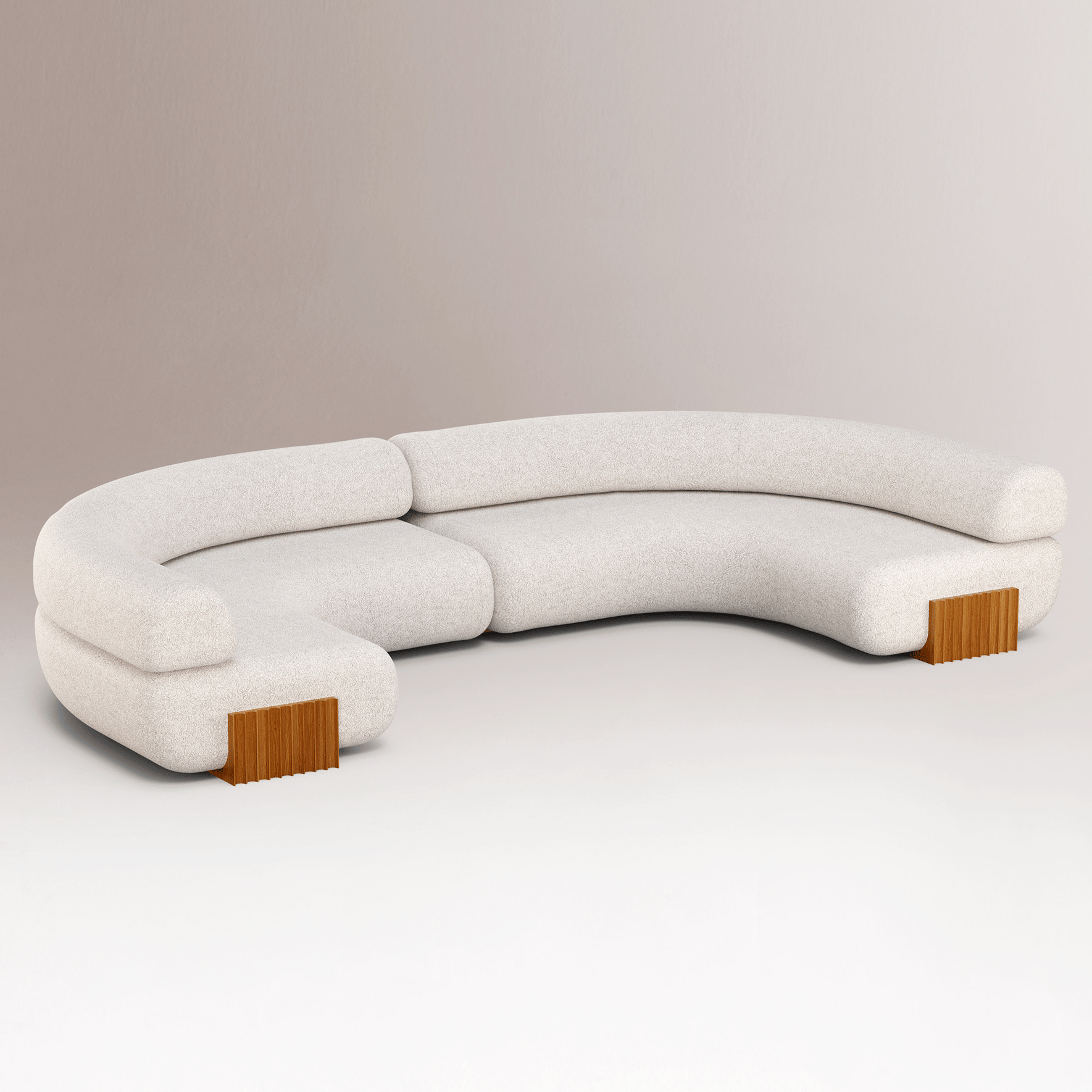 Sofá Modular em Madeira Carmel