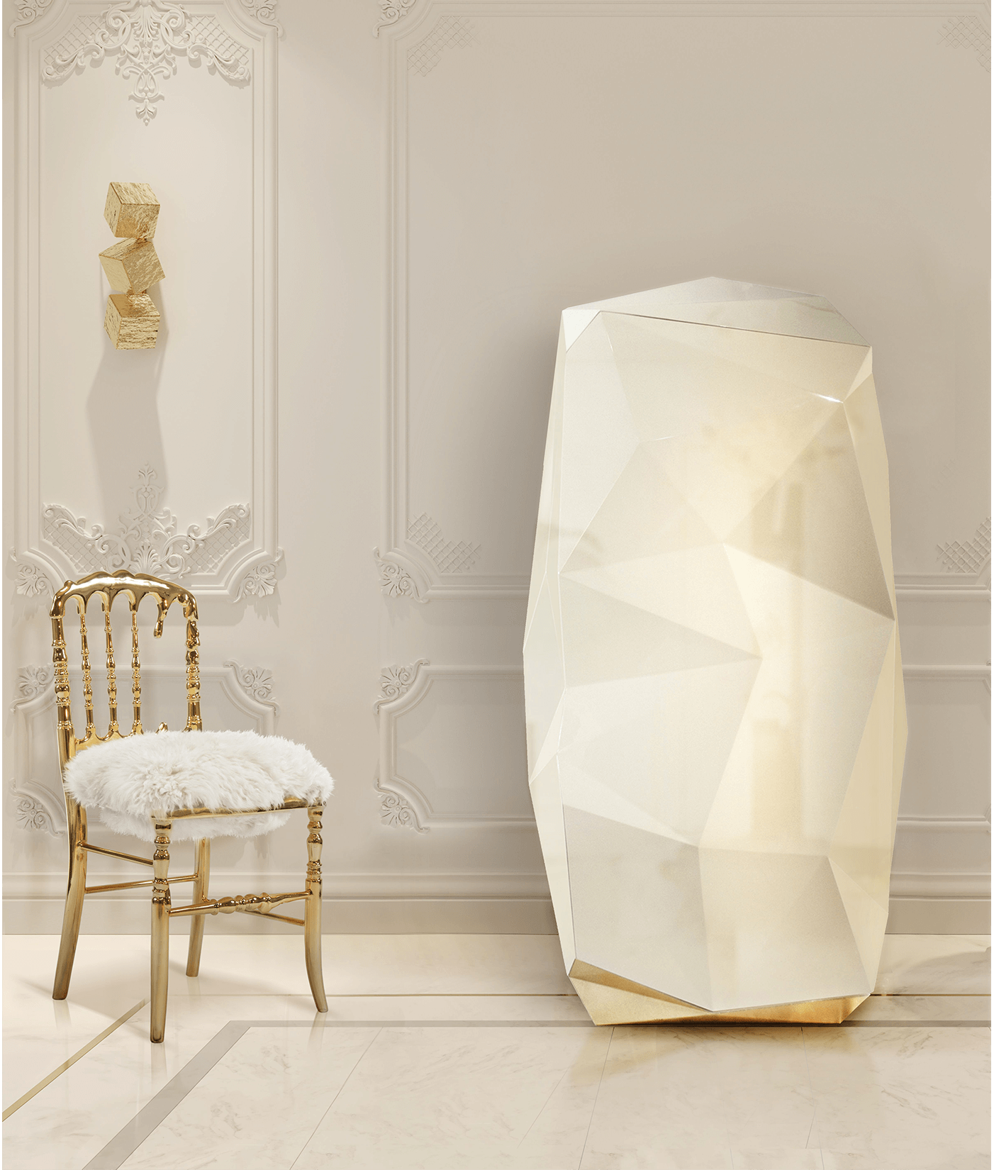 Cadeira Empyrean Fur Luxe