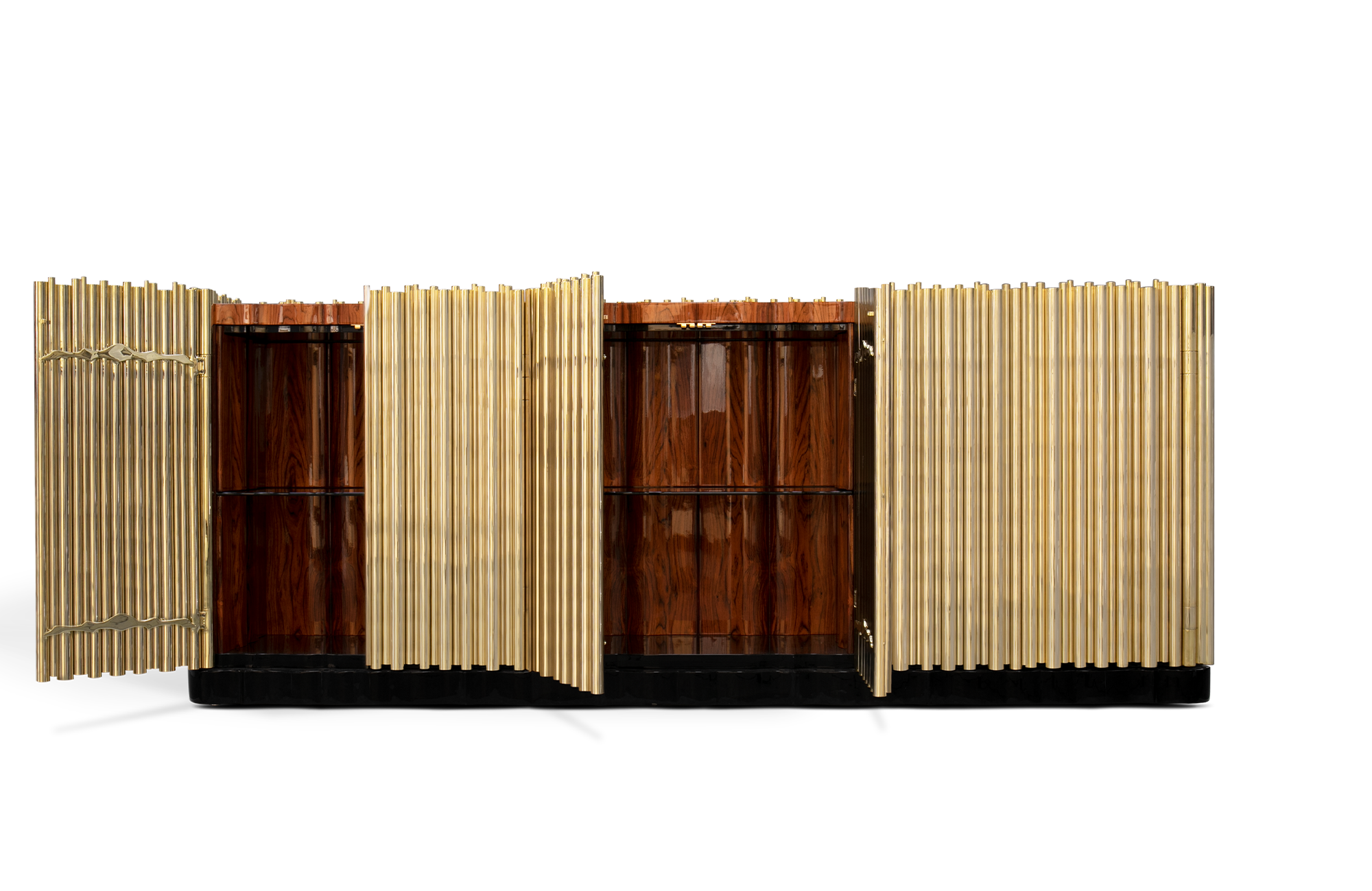 Aparador Harmony dourado premium