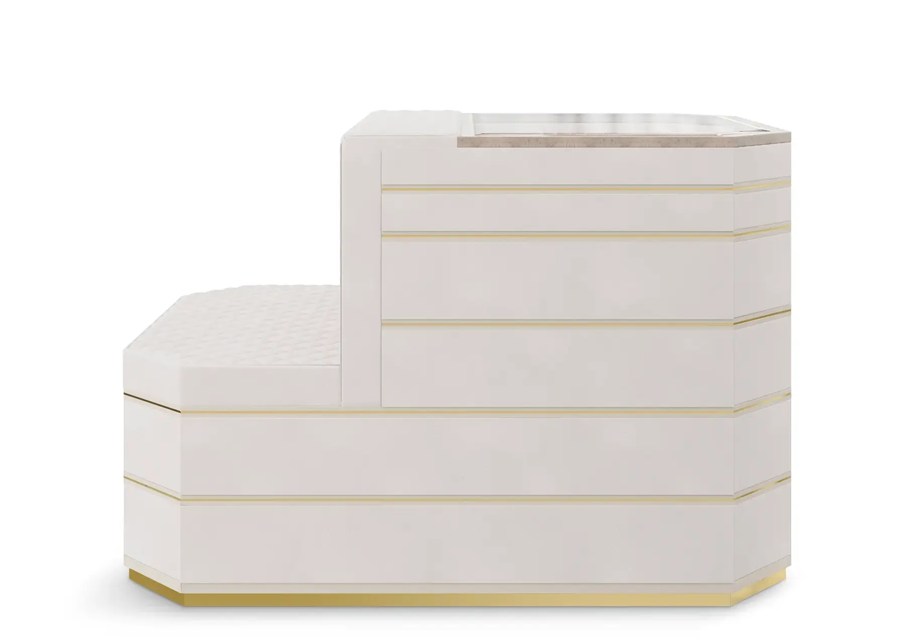 Ilha closet Cadence bege