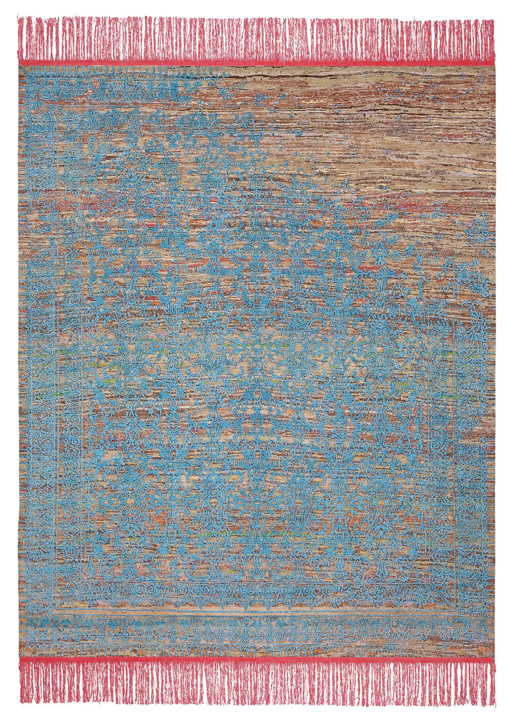 Tapete Ferrara Radi Rocked Rosa Azul | Tamanho: 500 × 600 cm